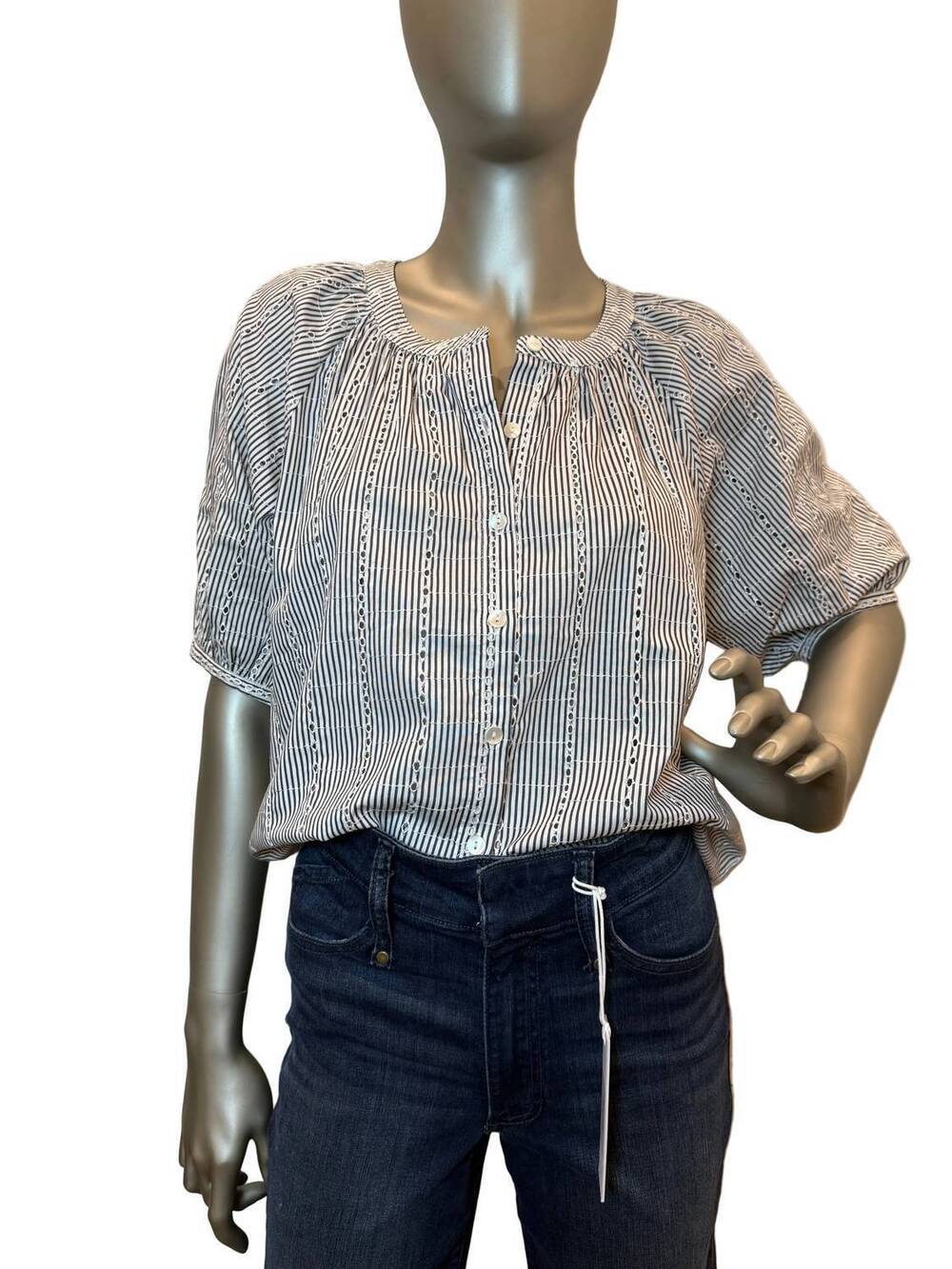 NEW DYLAN women's myra top in black and white